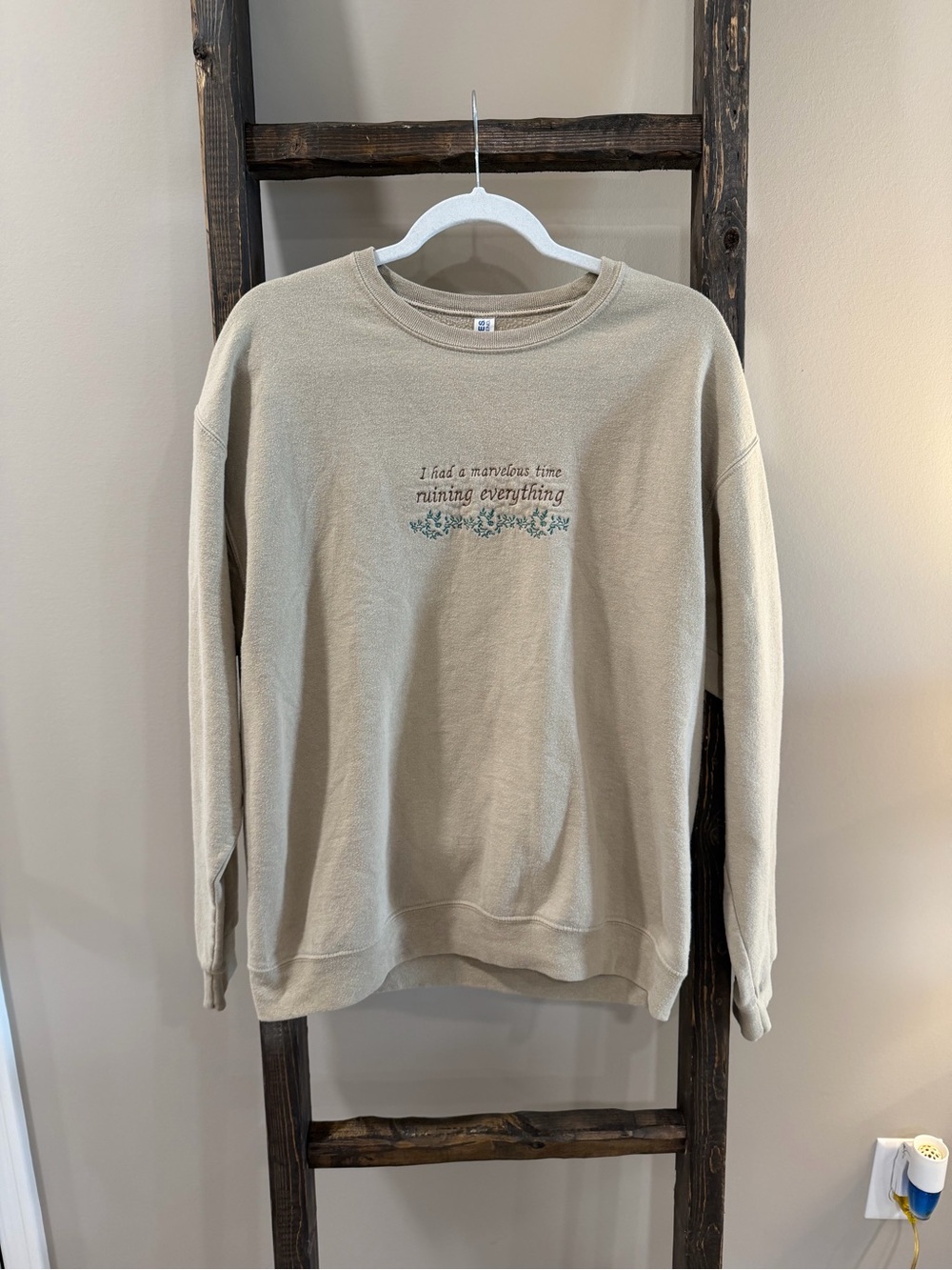 Taylor Swift Fan Merch “The Last Great American Dynasty” Embroidered Crewneck